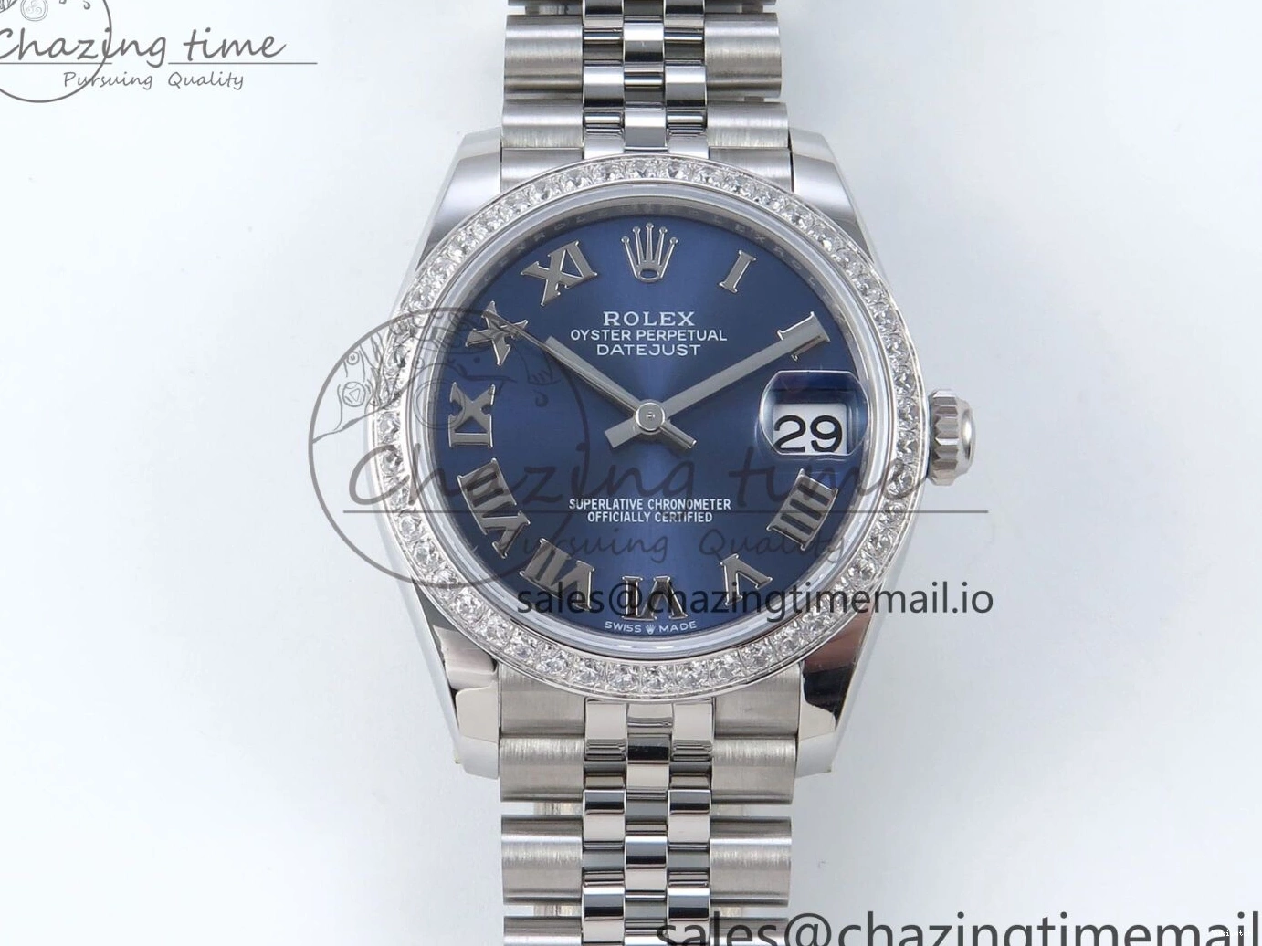 Dial Best Blue Jubilee 1:1 ARF Bezel Edition DateJust Roman 904L 2688 on Bracelet Diamonds SS 31 Steel 278384RBR ETA 0423